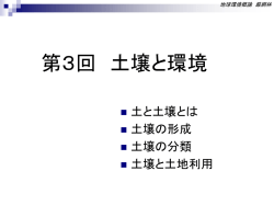 地球環境の成り立ち