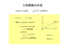三角関数の合成