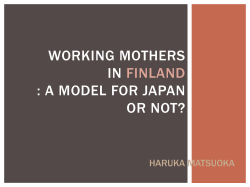 Finland is a model for Japan to be a good place