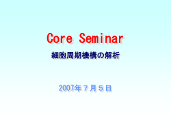 Core Seminar