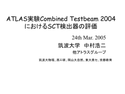 ATLAS実験Combined Testbeam 2004 におけるSCT検出器の