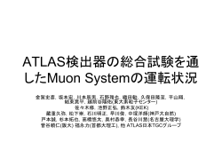 ATLAS検出器の総合試験を通したMuon Systemの 運転