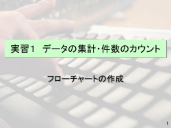 実習1 データの集計・件数のカウント