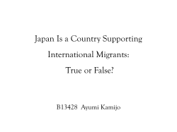 Japan is a Country Supporting/ ccepting of