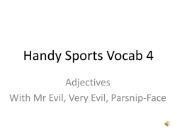 Handy School Vocab