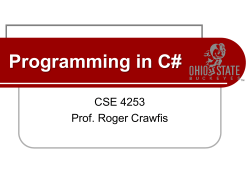 Programming in C# - Computer Science and