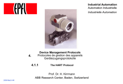 Industrial Automation - EPFL | &Eacute;cole Polytechnique