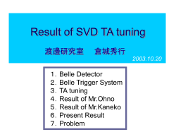 Result of SVD TA tuning
