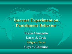 Internet Experiment on Punishment Behavior