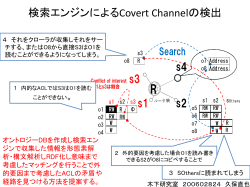 検索エンジンによるCovert Channelの検出