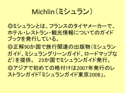 Michlin（ミシュラン）