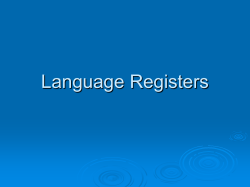 Language Registers - K Bailey`s Blog | KB`s