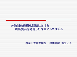 分散制約最適化問題における