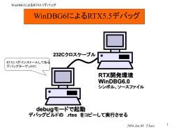 RTX5.5とWinDBG6.1によるRTSSプログラムのデバッグ 設