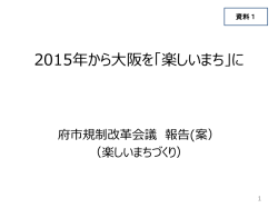 楽しいまちづくりに関する提案