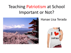 Teaching Patriotism at School Important or Not?