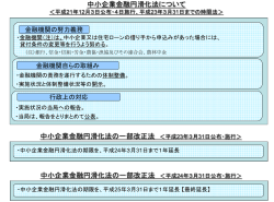 貸し渋り・貸しはがし防止のための総合的パッケージ