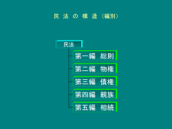 六 法 憲法 国の基本法 第1 編 総則 第2 編 物権 民法 第3