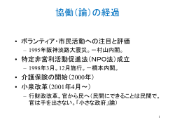 愛知県「地域協働促進事業」 ｢NPOと行政の協働促進セミナー」 （理解