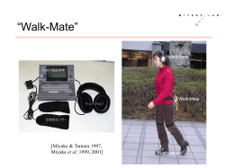 Walk-Mate” - INFOMATION