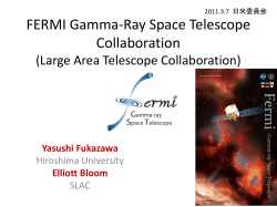 FERMI Gamma-Ray Space Telescope Collaboration