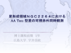 前主系列星T Tauri型星の