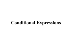 Boolean Expressions - LeTourneau University