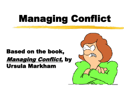 Managing Conflict PPT