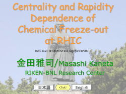 Centrality and Rapidity Dependence of Chemical