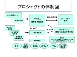 プロジェクトの体制図