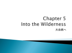 Chapter 5 Into the Wilderness