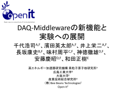 DAQ-Middlewareの現状報告