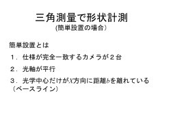 三角測量で形状計測