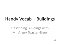 Handy Vocab – Buildings