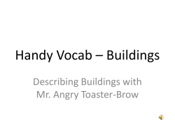 Handy Vocab &ndash; Buildings
