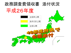 政務調査費領収書 添付状況