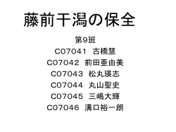藤前干潟の保全