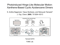 Photoinduced Hinge-Like Molecular Motion: