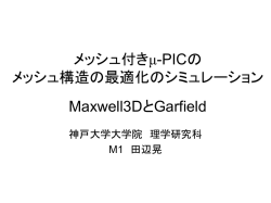 メッシュ付き&mu;-PICの メッシュ構造の最適化のシミュレーション