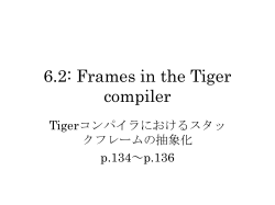 6.2: Frames in the Tiger compiler
