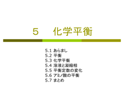 5 化学平衡