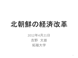 スライド 1 - 日本国際経済学会HP