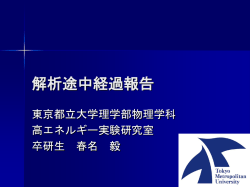 解析途中経過報告