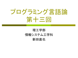 プログラム再構成に関する 特許申請について