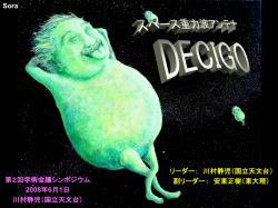 スペース重力波アンテナ DECIGO計画 IV