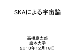スライド 1 - Japan SKA Consortium
