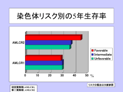 染色リスク別の5年生存率