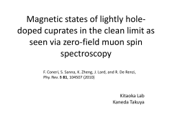 Magnetic states of lightly hole