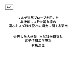 マルチGMRプローブによる 金属楕円棒の歪みの検査法