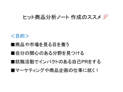マーケティングリサーチ入門①